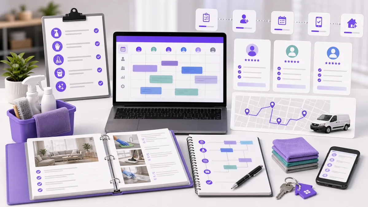 Local Cleaning Company SOP, Hiring JD & Scheduling Workflow Pack