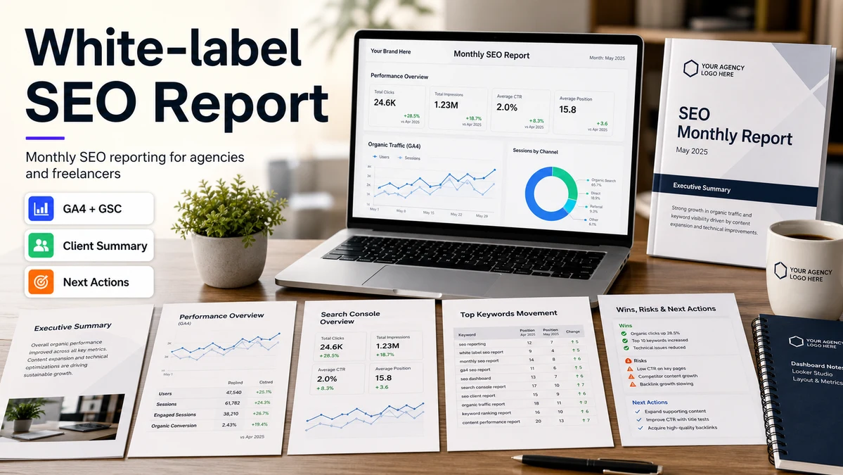 White-label SEO Monthly Report & Client Dashboard
